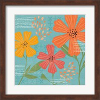 Framed Mod Floral III