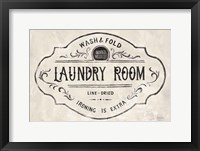 Framed Laundry Day VIII Neutral