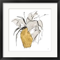 Delicate Gilded Vase III Framed Print