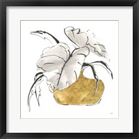 Delicate Gilded Vase II Framed Print