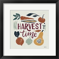 Harvest Lettering I Framed Print