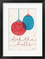 Retro Ornaments V Framed Print