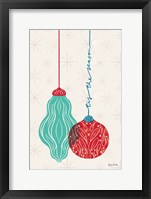 Retro Ornaments III Framed Print