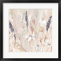 Framed Lavender Flower Field I