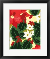 Framed Holiday Poinsettias II