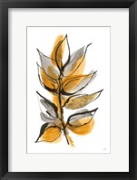 Framed Amber Leaves I