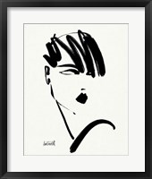 Brush Portrait IX Framed Print