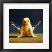 Yoga Chick Firefly Framed Print