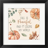 Autumn Feel III Framed Print