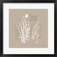 Au Naturel VIII on Beige Framed Print