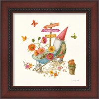 Framed 'Garden Gnomes VI' border=