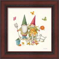 Framed 'Garden Gnomes VII' border=