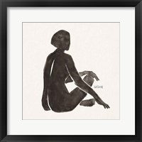 Framed 'Neutral Nudes III' border=