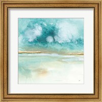 Framed 'Cumulus Emerald II' border=