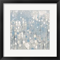 Framed Rain Abstract VI Blue