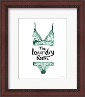 Framed 'Lingerie Laundry II' border=