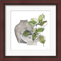 Framed 'Two Vases II' border=