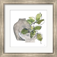 Framed 'Two Vases II' border=