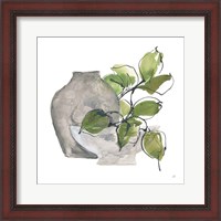 Framed 'Two Vases II' border=