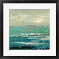 Framed 'Turquoise Bay II' border=