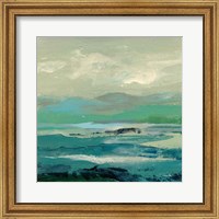 Framed 'Turquoise Bay II' border=