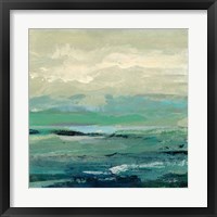 Framed 'Turquoise Bay I' border=