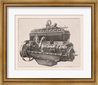 Framed 'French Engine II' border=