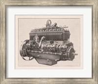 Framed 'French Engine II' border=