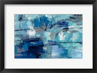 Framed Blue Ultramarine Waves