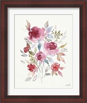 Framed 'Soft Bouquet III' border=