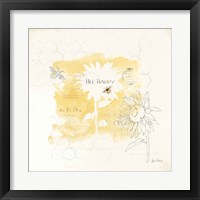 Framed 'Bee and Bee VIII Honeycomb' border=