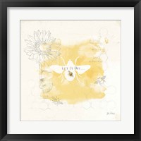 Framed 'Bee and Bee VII Honeycomb' border=