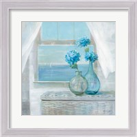 Framed Beach House Hydrangeas