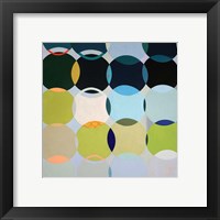 Framed 'Circles No. 1' border=