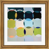 Framed 'Circles No. 1' border=