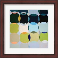 Framed 'Circles No. 1' border=