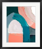 Framed 'Dark Pastel Roundabout I' border=