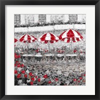 Framed 'Splash Of Red In Paris II' border=