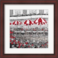 Framed 'Splash Of Red In Paris II' border=