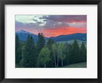 Framed Sunset View From The Cabin