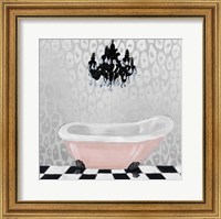 Framed 'Rose Gold Bath II' border=