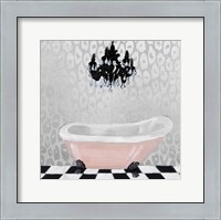 Framed 'Rose Gold Bath II' border=