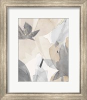 Framed 'Muted Delicate Floral I' border=