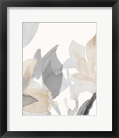 Framed 'Muted Delicate Floral II' border=