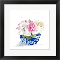 Peonies In A Bowl II Framed Print