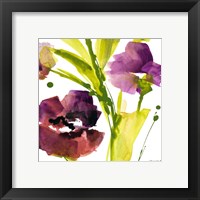 Framed 'Violet le Povat Square II' border=