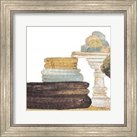 Framed 'Gold Bath Accessories III' border=