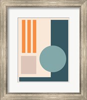 Framed 'Papercut Abstract IV' border=