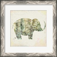 Framed 'Boho Elephant I' border=