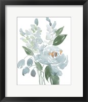 Restful Blue Floral I Framed Print